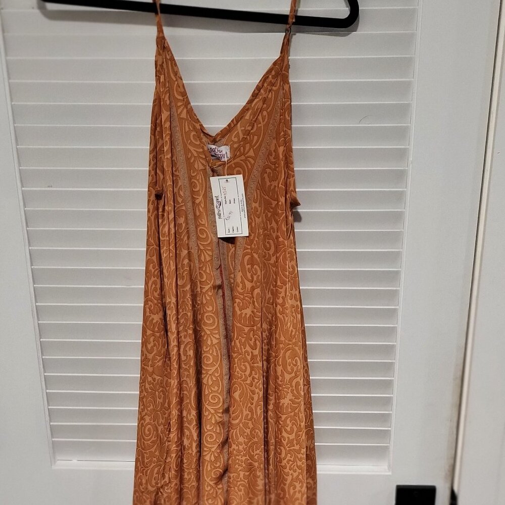 Paths of the Spirit 100% Silk, Maxi Jumper, NWT, XL (can belt to fit smaller)